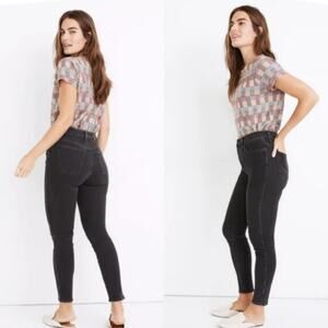 Madewell 10" High-Rise Skinny Jeans in Starkey Wash Size 25 Stretchy Denim